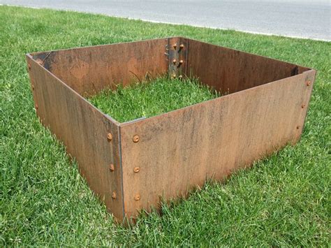 metal planting boxes|metal growing containers.